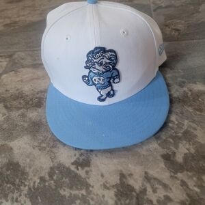New Era Men's North Carolina Tar Heels White 59Fifty Fitted Hat